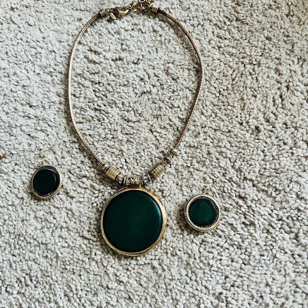 Necklace and earrings